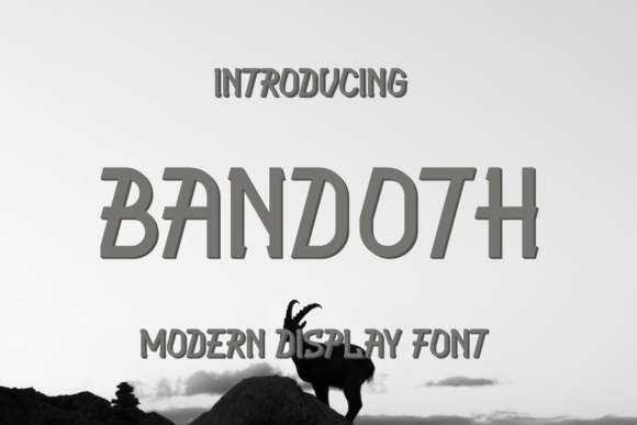 Bandoth: A Modern Display Font for Creative Crafters