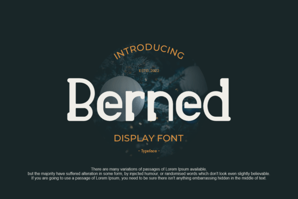 Berned: A Font That Adds Personality to Every Craft Project