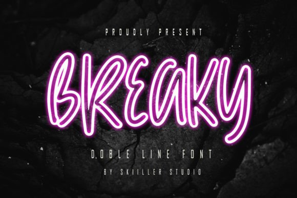 Breaky: A Handwritten Display Font for Editorial Design