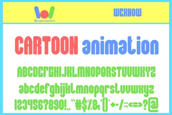 Cartoon Animation: A Font That Brings Your Brand to Life