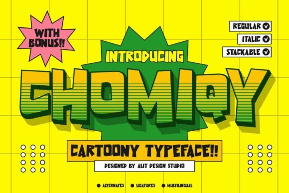 Chomiqy: A Playful Display Font for Digital Design