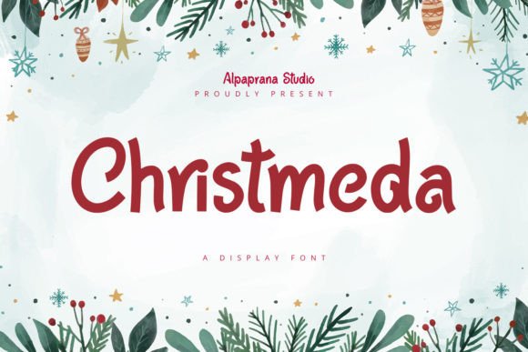 Christmeda: A Playful Display Font for Web Design