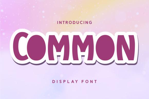 Common: A Display Font for Editorial Impact