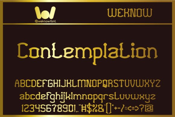 Contemplation: A Typeface for Modern Web Design
