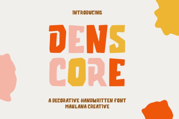 Denscore: A Playful Font for Creative Crafters