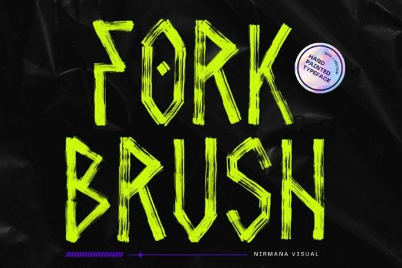 Fork Brush: A Modern Display Font for Digital Design