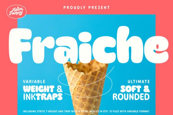 Fraiche: A Font for Crafters Who Love Bright, Playful Design