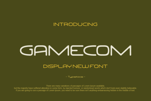 Gamecom: A Font That Elevates Every Craft Project