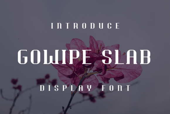 Gowipe Slab: A Display Font with Personality
