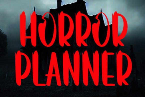 Horror Planner: A Mysterious Display Font for Bold Branding