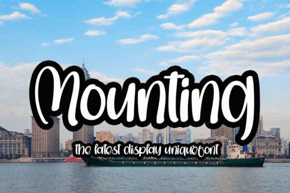 Mounting: A Display Font for Elegant Craft Projects