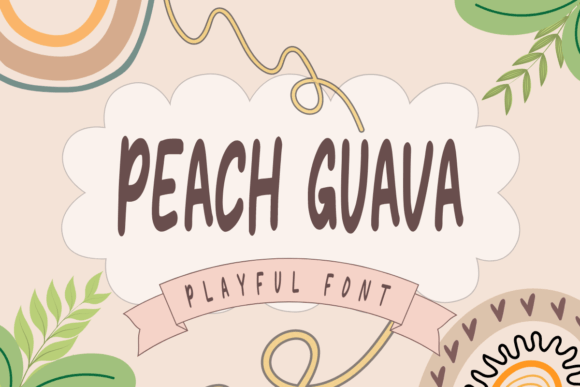 Peach Guava: A Playful Display Font for Creative Crafters