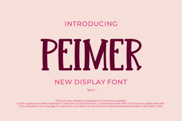 Peimer: The Font That Makes Your Campaigns Pop