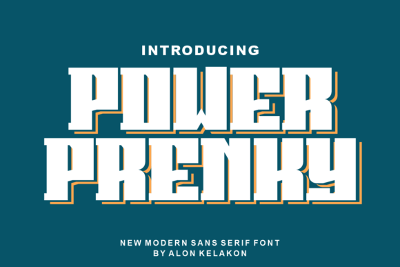 Power Prenky: A Modern Display Font for Web Design