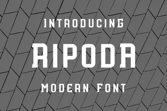 Ripoda: A Versatile Display Font for Editorial Design