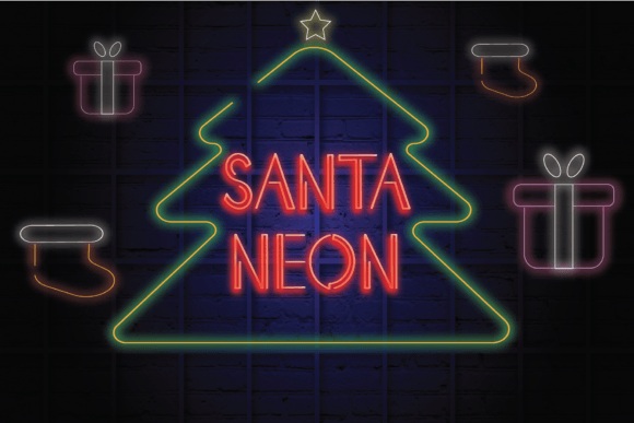 Santa Neon: A Bold Typeface for Campaign Impact