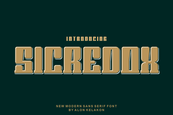 Sicredox: A Modern Display Font for Creative Crafters