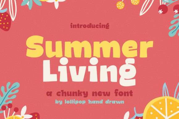 Summer Living: A Playful Font for Campaign Creativity