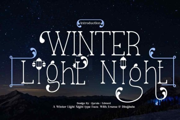 Winter Light Night